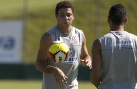 Durante o treino do Corinthians realizado esta manh no Spa Sport Resort, na cidade de Itu, interior de So Paulo. O Corinthians joga domingo, 12/04 a tarde, pelo Campeonato Paulista 2009 o primeiro jogo da semi-final contra o So Paulo, no estdio do Pacaembu