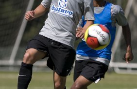 Durante o treino do Corinthians realizado esta manh no Spa Sport Resort, na cidade de Itu, interior de So Paulo. O Corinthians joga domingo, 12/04 a tarde, pelo Campeonato Paulista 2009 o primeiro jogo da semi-final contra o So Paulo, no estdio do Pacaembu
