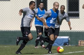 Durante o treino do Corinthians realizado esta manh no Spa Sport Resort, na cidade de Itu, interior de So Paulo. O Corinthians joga domingo, 12/04 a tarde, pelo Campeonato Paulista 2009 o primeiro jogo da semi-final contra o So Paulo, no estdio do Pacaembu