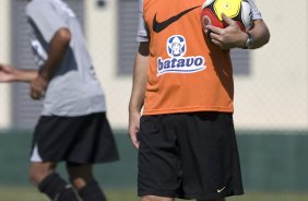 Durante o treino do Corinthians realizado esta manh no Spa Sport Resort, na cidade de Itu, interior de So Paulo. O Corinthians joga domingo, 12/04 a tarde, pelo Campeonato Paulista 2009 o primeiro jogo da semi-final contra o So Paulo, no estdio do Pacaembu