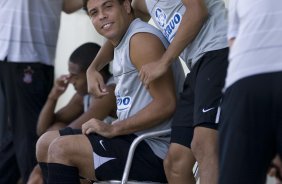 Durante o treino do Corinthians realizado esta manh no Spa Sport Resort, na cidade de Itu, interior de So Paulo. O Corinthians joga amanh domingo, 12/04 a tarde, pelo Campeonato Paulista 2009 o primeiro jogo da semi-final contra o So Paulo, no estdio do Pacaembu