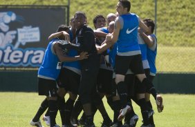 Durante o treino do Corinthians realizado esta manh no Spa Sport Resort, na cidade de Itu, interior de So Paulo. O Corinthians joga amanh domingo, 12/04 a tarde, pelo Campeonato Paulista 2009 o primeiro jogo da semi-final contra o So Paulo, no estdio do Pacaembu