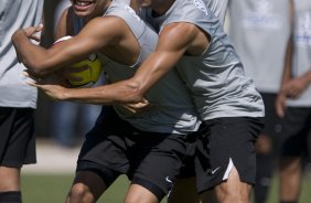 Durante o treino do Corinthians realizado esta manh no Spa Sport Resort, na cidade de Itu, interior de So Paulo. O Corinthians joga amanh domingo, 12/04 a tarde, pelo Campeonato Paulista 2009 o primeiro jogo da semi-final contra o So Paulo, no estdio do Pacaembu
