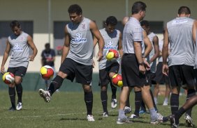 Durante o treino do Corinthians realizado esta manh no Spa Sport Resort, na cidade de Itu, interior de So Paulo. O Corinthians joga amanh domingo, 12/04 a tarde, pelo Campeonato Paulista 2009 o primeiro jogo da semi-final contra o So Paulo, no estdio do Pacaembu