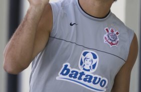 Durante o treino do Corinthians realizado esta manh no Spa Sport Resort, na cidade de Itu, interior de So Paulo. O Corinthians joga amanh domingo, 12/04 a tarde, pelo Campeonato Paulista 2009 o primeiro jogo da semi-final contra o So Paulo, no estdio do Pacaembu