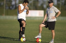 Durante o treino do Corinthians realizado esta tarde no Spa Sport Resort, na cidade de Itu, interior de So Paulo. O Corinthians joga domingo, 12/04 a tarde, pelo Campeonato Paulista 2009 o primeiro jogo da semi-final contra o So Paulo, no estdio do Pacaembu