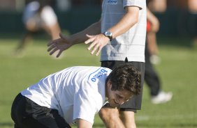 Durante o treino do Corinthians realizado esta tarde no Spa Sport Resort, na cidade de Itu, interior de So Paulo. O Corinthians joga domingo, 12/04 a tarde, pelo Campeonato Paulista 2009 o primeiro jogo da semi-final contra o So Paulo, no estdio do Pacaembu