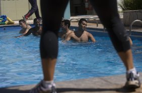 Durante o treino do Corinthians realizado esta manh em uma academia na cidade de Campo Grande, como preparao para o jogo de domingo, 19/04, a tarde, no Morumbi, contra o So Paulo, jogo de volta vlido pelas semi-finais do Campeonato Paulista 2009