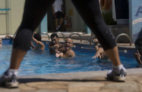 Durante o treino do Corinthians realizado esta manh em uma academia na cidade de Campo Grande, como preparao para o jogo de domingo, 19/04, a tarde, no Morumbi, contra o So Paulo, jogo de volta vlido pelas semi-finais do Campeonato Paulista 2009