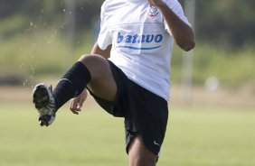 Durante o treino do Corinthians realizado esta manh, no Parque Ecolgico do Tiete, zona leste da cidade. O time joga amanh, domingo, 18/04 a tarde, pelo Campeonato Paulista 2009 o segundo jogo da semi-final contra o So Paulo, no estdio do Morumbi