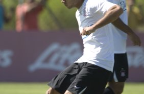 Durante o treino do Corinthians realizado esta manh, no Parque Ecolgico do Tiete, zona leste da cidade. O time joga amanh, domingo, 18/04 a tarde, pelo Campeonato Paulista 2009 o segundo jogo da semi-final contra o So Paulo, no estdio do Morumbi
