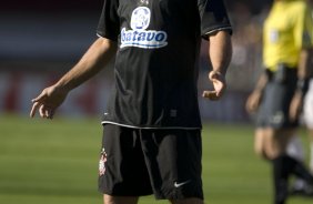 SAO PAULO/SP X CORINTHIANS/SP - em um lance da partida realizada esta tarde no estdio do Morumbi, zona sul da cidade, no segundo jogo pelas semifinais do Campeonato Paulista de 2009