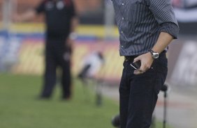 SAO PAULO/SP X CORINTHIANS/SP - em um lance da partida realizada esta tarde no estdio do Morumbi, zona sul da cidade, no segundo jogo pelas semifinais do Campeonato Paulista de 2009