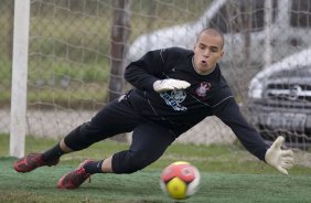 Durante o treino do Corinthians realizado esta manh, no Parque Ecolgico do Tiete, zona leste da cidade. O time joga amanh, domingo, 26/04 a tarde, o primeiro jogo da final do Campeonato Paulista 2009 contra o Santos, no estdio da Vila Belmiro, em Santos