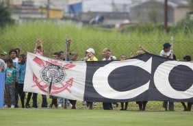 Durante o treino do Corinthians realizado esta manh, no Parque Ecolgico do Tiete, zona leste da cidade. O time joga amanh, domingo, 26/04 a tarde, o primeiro jogo da final do Campeonato Paulista 2009 contra o Santos, no estdio da Vila Belmiro, em Santos