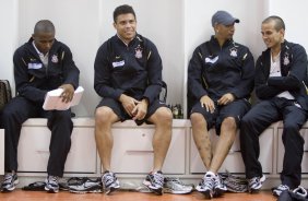 ATLETICO PARANAENSE/PR X CORINTHIANS/SP - nos vestirios antes da partida realizada esta noite no estdio da Arena da Baixada, em Curitiba, no jogo de ida vlido pelas oitavas-de-final da Copa do Brasil 2009