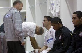 ATLETICO PARANAENSE/PR X CORINTHIANS/SP - nos vestirios antes da partida realizada esta noite no estdio da Arena da Baixada, em Curitiba, no jogo de ida vlido pelas oitavas-de-final da Copa do Brasil 2009