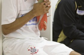 ATLETICO PARANAENSE/PR X CORINTHIANS/SP - nos vestiários antes da partida realizada esta noite no estádio da Arena da Baixada, em Curitiba, no jogo de ida válido pelas oitavas-de-final da Copa do Brasil 2009