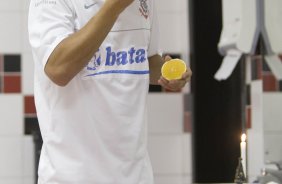 ATLETICO PARANAENSE/PR X CORINTHIANS/SP - nos vestirios antes da partida realizada esta noite no estdio da Arena da Baixada, em Curitiba, no jogo de ida vlido pelas oitavas-de-final da Copa do Brasil 2009