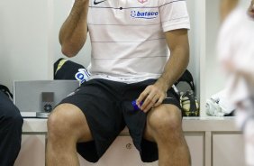 ATLETICO PARANAENSE/PR X CORINTHIANS/SP - nos vestiários antes da partida realizada esta noite no estádio da Arena da Baixada, em Curitiba, no jogo de ida válido pelas oitavas-de-final da Copa do Brasil 2009