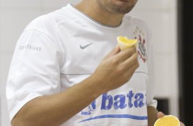 ATLETICO PARANAENSE/PR X CORINTHIANS/SP - nos vestirios antes da partida realizada esta noite no estdio da Arena da Baixada, em Curitiba, no jogo de ida vlido pelas oitavas-de-final da Copa do Brasil 2009