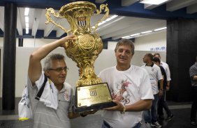 CORINTHIANS/SP X SANTOS/SANTOS - em um lance da partida realizada esta tarde no estádio do Pacaembu, zona oeste da cidade, na decisão do Campeonato Paulista de 2009