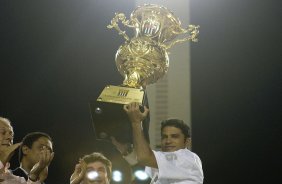 CORINTHIANS/SP X SANTOS/SANTOS - em um lance da partida realizada esta tarde no estádio do Pacaembu, zona oeste da cidade, na decisão do Campeonato Paulista de 2009
