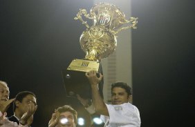 CORINTHIANS/SP X SANTOS/SANTOS - em um lance da partida realizada esta tarde no estdio do Pacaembu, zona oeste da cidade, na deciso do Campeonato Paulista de 2009