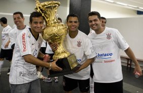 CORINTHIANS/SP X SANTOS/SANTOS - em um lance da partida realizada esta tarde no estádio do Pacaembu, zona oeste da cidade, na decisão do Campeonato Paulista de 2009