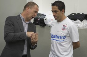 CORINTHIANS/SP X ATLETICO PARANAENSE/PR - nos vestiários antes da partida realizada esta noite no estádio do Pacaembu, zona oeste da cidade, na decisão da vaga pelas oitavas de final da Copa do Brasil 2009