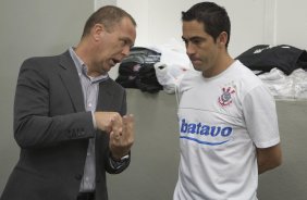 CORINTHIANS/SP X ATLETICO PARANAENSE/PR - nos vestirios antes da partida realizada esta noite no estdio do Pacaembu, zona oeste da cidade, na deciso da vaga pelas oitavas de final da Copa do Brasil 2009