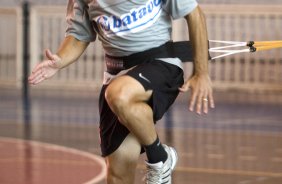 Durante o treino do Corinthians realizado esta manh no Parque So Jorge. O prximo jogo ser contra o Fluminense no Pacaembu, quarta-feira, 12/05 a noite, jogo da ida das quartas de final da Copa do Brasil 2009