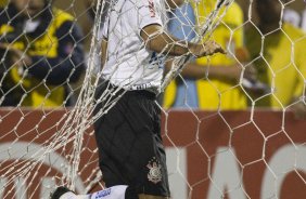 CORINTHIANS/SP X FLUMINENSE/RJ - em um lance da partida realizada esta noite no estádio do Pacaembu, zona oeste da cidade, na primeira partida válida pelas quartas de final da Copa do Brasil 2009