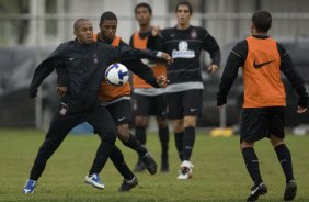 Durante o treino do Corinthians realizado esta tarde no Parque Ecolgico do Tiete. O prximo jogo ser contra o Botafogo no Maracan, domingo, 17/05 a noite, pelo Campeonato Brasileiro de 2009