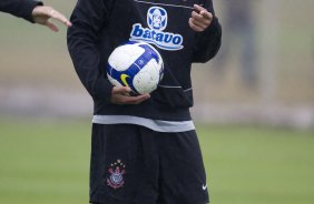 Durante o treino do Corinthians realizado esta tarde no Parque Ecolgico do Tiete. O prximo jogo ser contra o Botafogo no Maracan, domingo, 17/05 a noite, pelo Campeonato Brasileiro de 2009