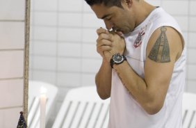 BOTAFOGO/RJ X CORINTHIANS/SP - nos vestirios antes da partida realizada esta noite no estdio do Engenho, vlido pelo Campeonato Brasileiro de 2009