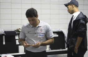 BOTAFOGO/RJ X CORINTHIANS/SP - nos vestirios antes da partida realizada esta noite no estdio do Engenho, vlido pelo Campeonato Brasileiro de 2009