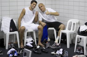 BOTAFOGO/RJ X CORINTHIANS/SP - nos vestirios antes da partida realizada esta noite no estdio do Engenho, vlido pelo Campeonato Brasileiro de 2009