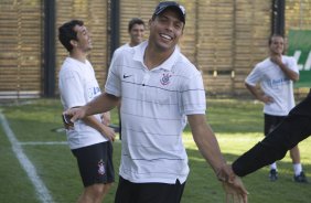 Durante o treino do Corinthians realizado na esta tarde em General Severiano, sede do Botafogo, no Rio de Janeiro. O prximo jogo ser contra o Fluminense no Maracan, quarta-feira, 20/05 a noite, no jogo de volta das quartas de final da Copa do Brasil 2009