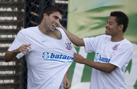 Durante o treino do Corinthians realizado na esta tarde em General Severiano, sede do Botafogo, no Rio de Janeiro. O prximo jogo ser contra o Fluminense no Maracan, quarta-feira, 20/05 a noite, no jogo de volta das quartas de final da Copa do Brasil 2009