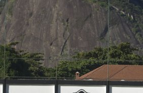 Durante o treino do Corinthians realizado na esta tarde em General Severiano, sede do Botafogo, no Rio de Janeiro. O prximo jogo ser contra o Fluminense no Maracan, quarta-feira, 20/05 a noite, no jogo de volta das quartas de final da Copa do Brasil 2009