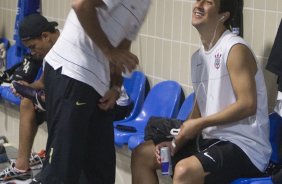 FLUMINENSE/RJ X CORINTHIANS/SP - nos vestiários antes da partida realizada esta noite no estádio do Maracanã, válida pela decisão nas oitavas de final da Copa do Brasil 2009