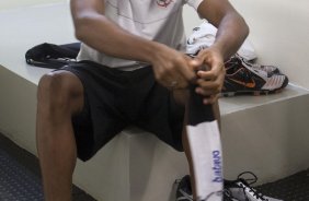 CORINTHIANS/SP X BARUERI/SP - nos vestiários antes da partida realizada esta noite no estádio do Pacaembu, válida pelo Campeonato Brasileiro de 2009