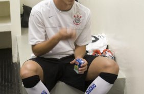 CORINTHIANS/SP X BARUERI/SP - nos vestiários antes da partida realizada esta noite no estádio do Pacaembu, válida pelo Campeonato Brasileiro de 2009