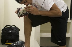 CORINTHIANS/SP X BARUERI/SP - nos vestiários antes da partida realizada esta noite no estádio do Pacaembu, válida pelo Campeonato Brasileiro de 2009