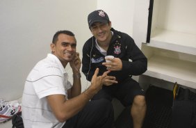CORINTHIANS/SP X BARUERI/SP - nos vestiários antes da partida realizada esta noite no estádio do Pacaembu, válida pelo Campeonato Brasileiro de 2009