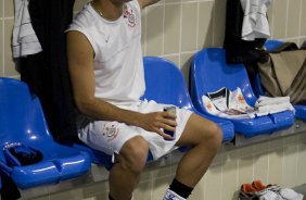 VASCO/RIO DE JANEIRO X CORINTHIANS/SAO PAULO - nos vestirios antes da partida realizada esta noite no estdio do Maracan, na primeira partida das semi finais da Copa do Brasil 2009