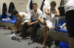 VASCO/RIO DE JANEIRO X CORINTHIANS/SAO PAULO - nos vestiários antes da partida realizada esta noite no estádio do Maracanã, na primeira partida das semi finais da Copa do Brasil 2009