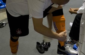 VASCO/RIO DE JANEIRO X CORINTHIANS/SAO PAULO - nos vestiários antes da partida realizada esta noite no estádio do Maracanã, na primeira partida das semi finais da Copa do Brasil 2009