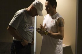 VASCO/RIO DE JANEIRO X CORINTHIANS/SAO PAULO - nos vestiários antes da partida realizada esta noite no estádio do Maracanã, na primeira partida das semi finais da Copa do Brasil 2009